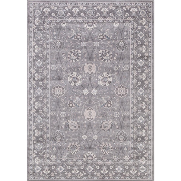 Concord Global Trading 7 ft. 10 in. x 10 ft. 6 in. Lara Vase - Grey 45367 - main